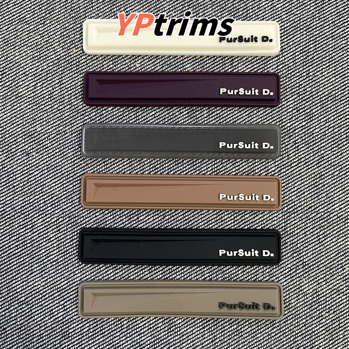 custom long strip pvc drip patch – silicone clothing & hat label factory