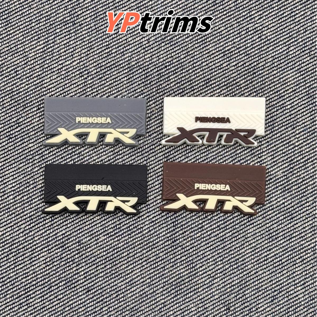 custom pvc drip logo patch for kids shoes & clothing – silicone letter clip label supplier