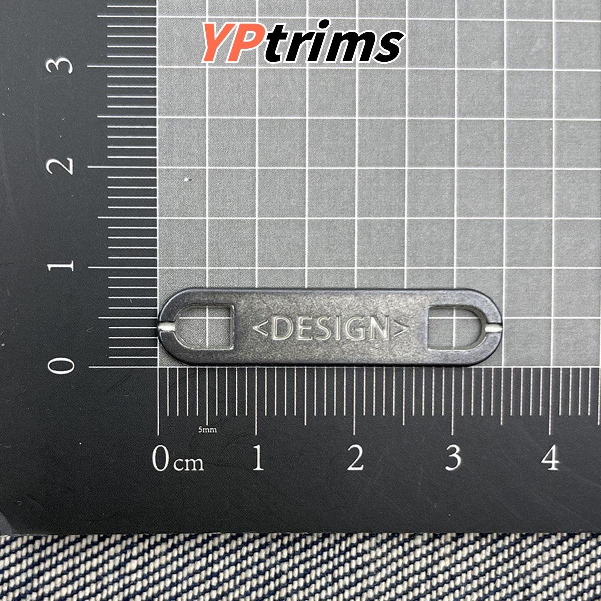 wholesale small iron english letter hardware label for pet clothing and backpacks supplier