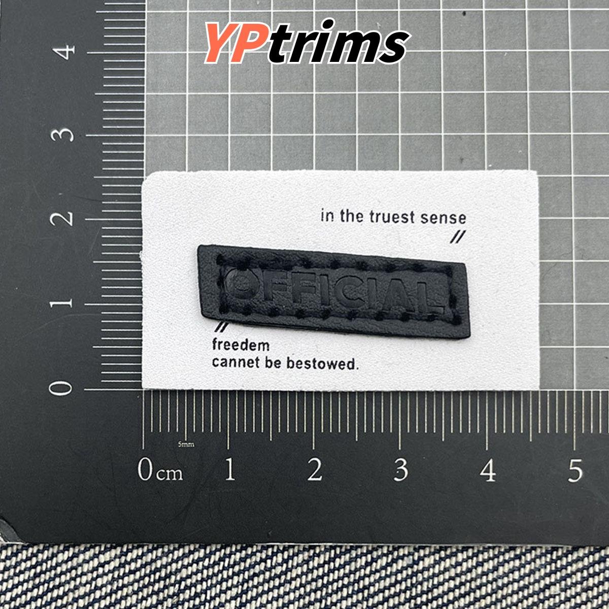 custom woven damask drop-plastic pvc patch round embroidered logo for kids streetwear backpacks wholesaler