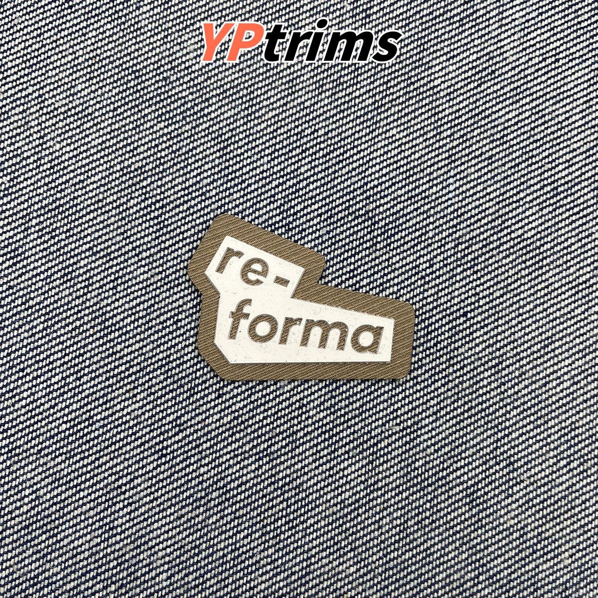 custom 3d silicone english letter patch for clothing, hats & bags – trim label factory