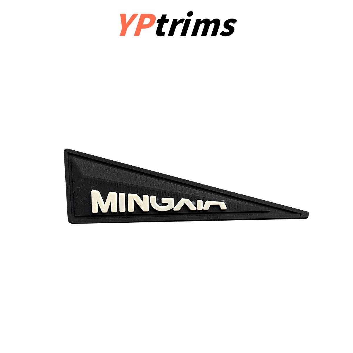 custom pvc drip silicone triangle logo patches for shoes & hats – fashion accessories factory