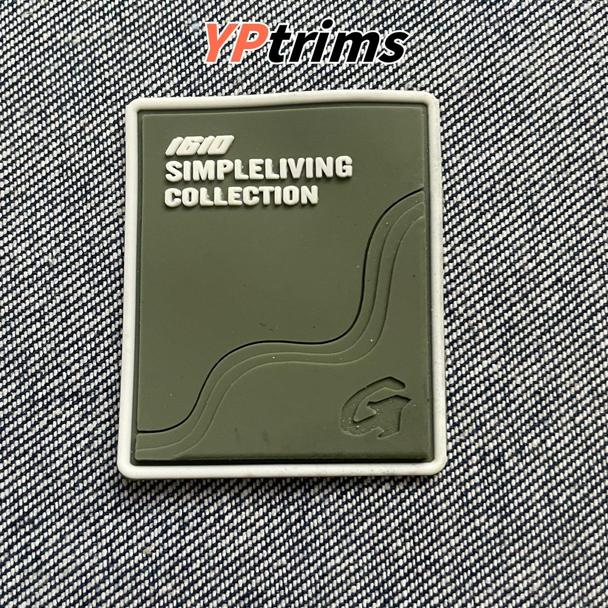 custom pvc drip molding patch for shoes, hats & streetwear | silicone label factory