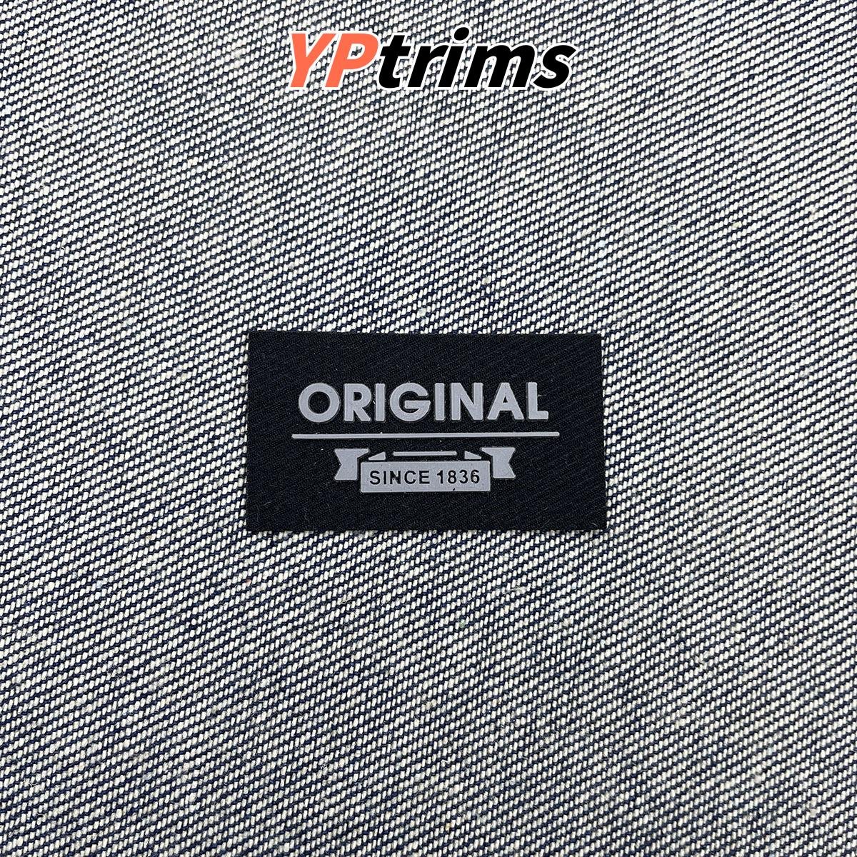 custom 3d silicone english letter patch for clothing, hats & bags – trim label factory