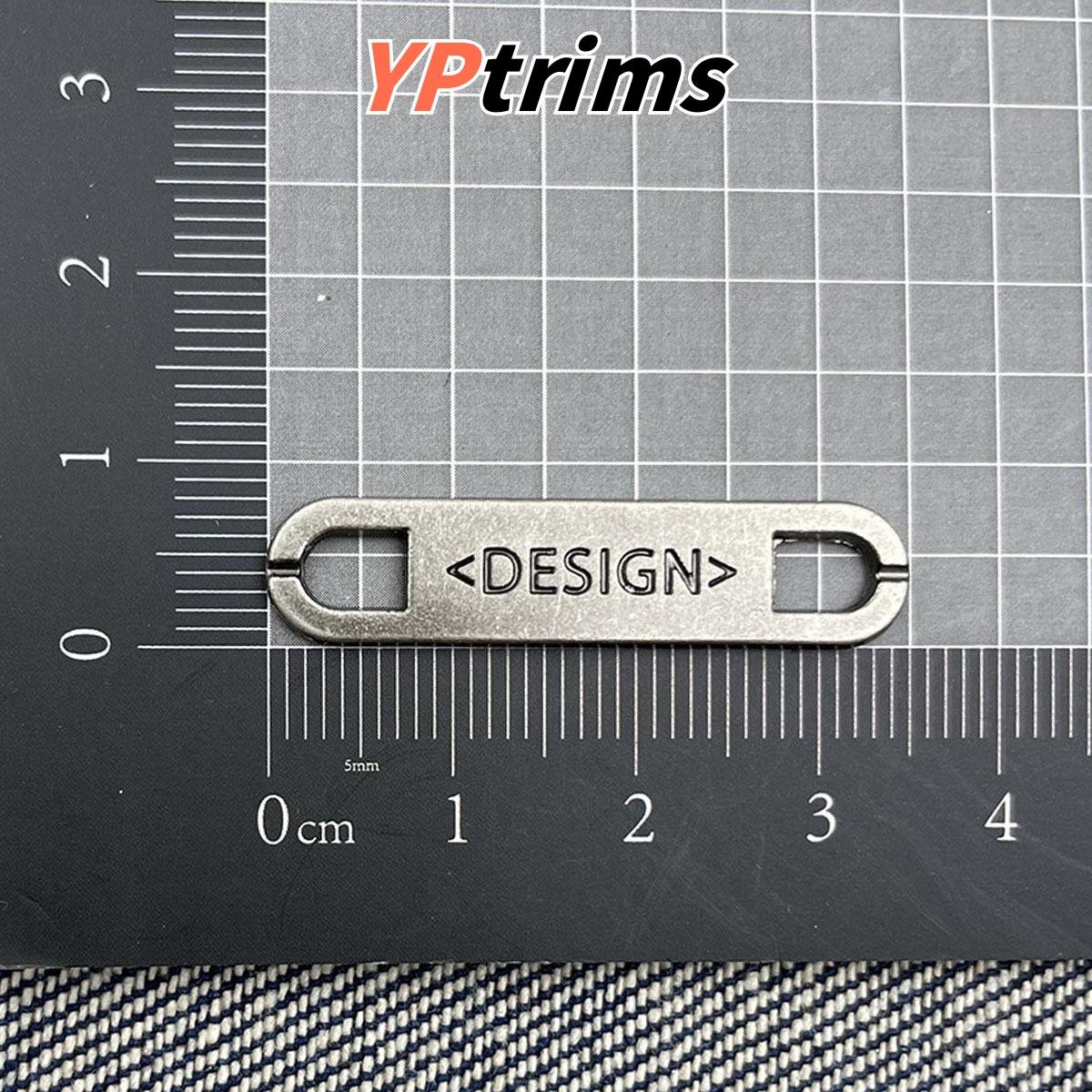 wholesale small iron english letter hardware label for pet clothing and backpacks supplier
