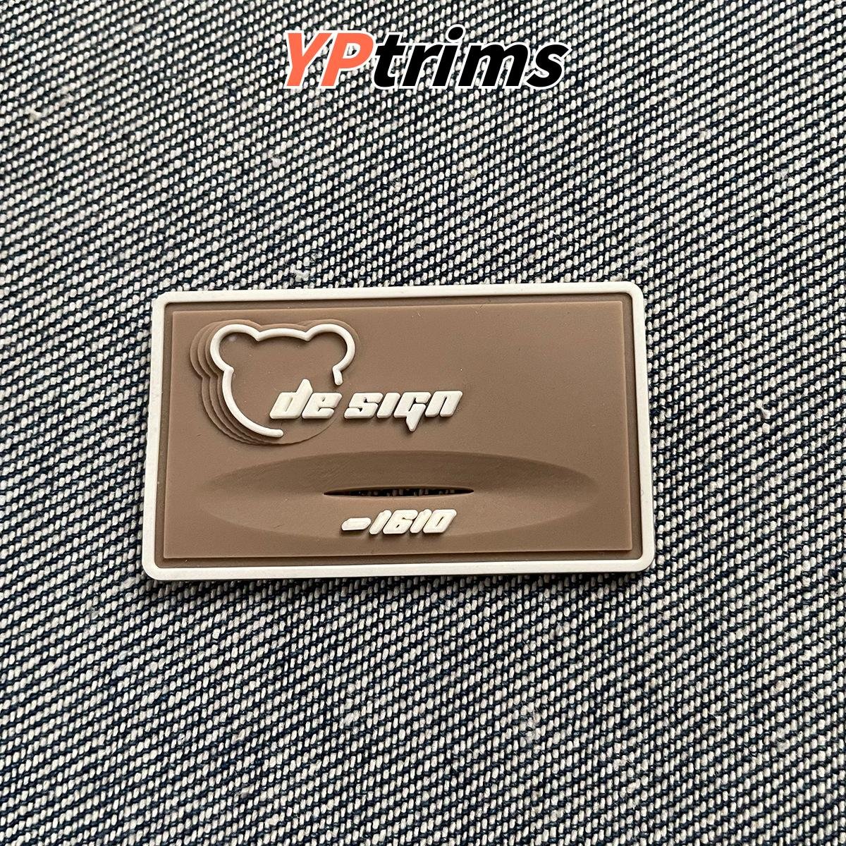 custom pvc bear logo patch – 3d rubber label for shoes, hats & streetwear accessories custom pvc bear logo patch – 3d rubber label for shoes, hats & streetwear accessories