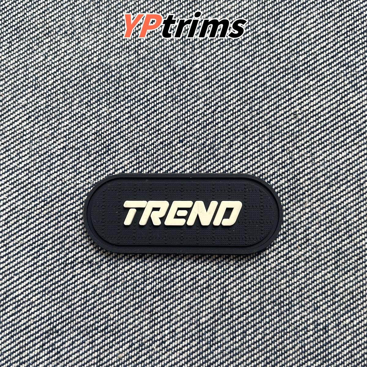 wholesale oval rubber pvc logo patch for streetwear, jackets & accessories | clothing trim supplier