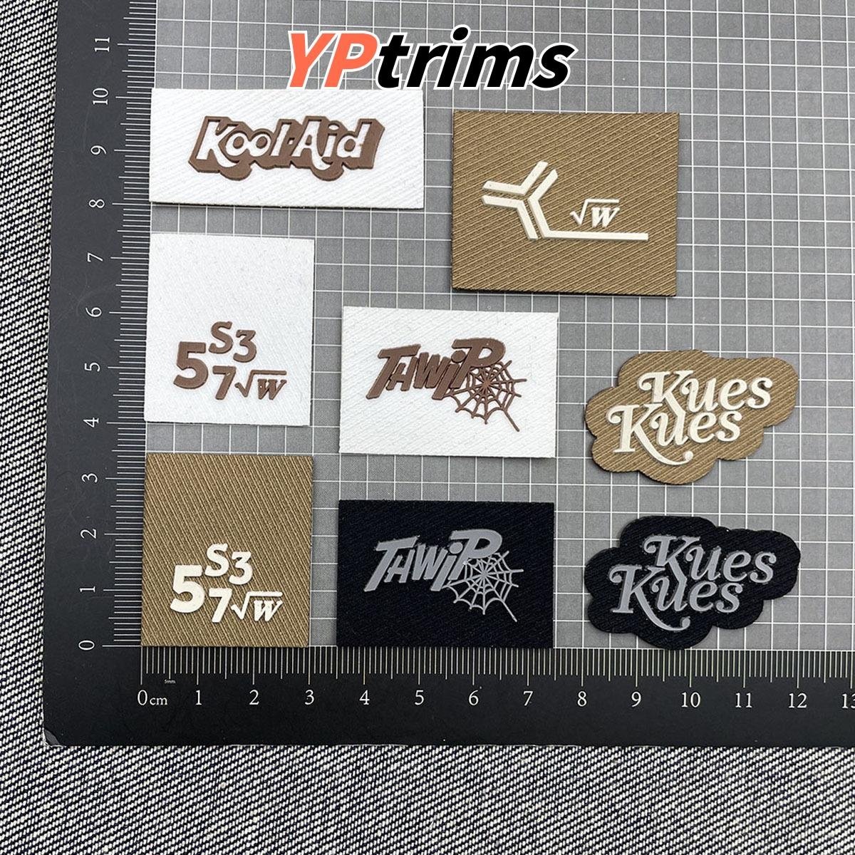 custom 3d silicone fabric label for streetwear clothing, hats, bags & kidswear – garment factory