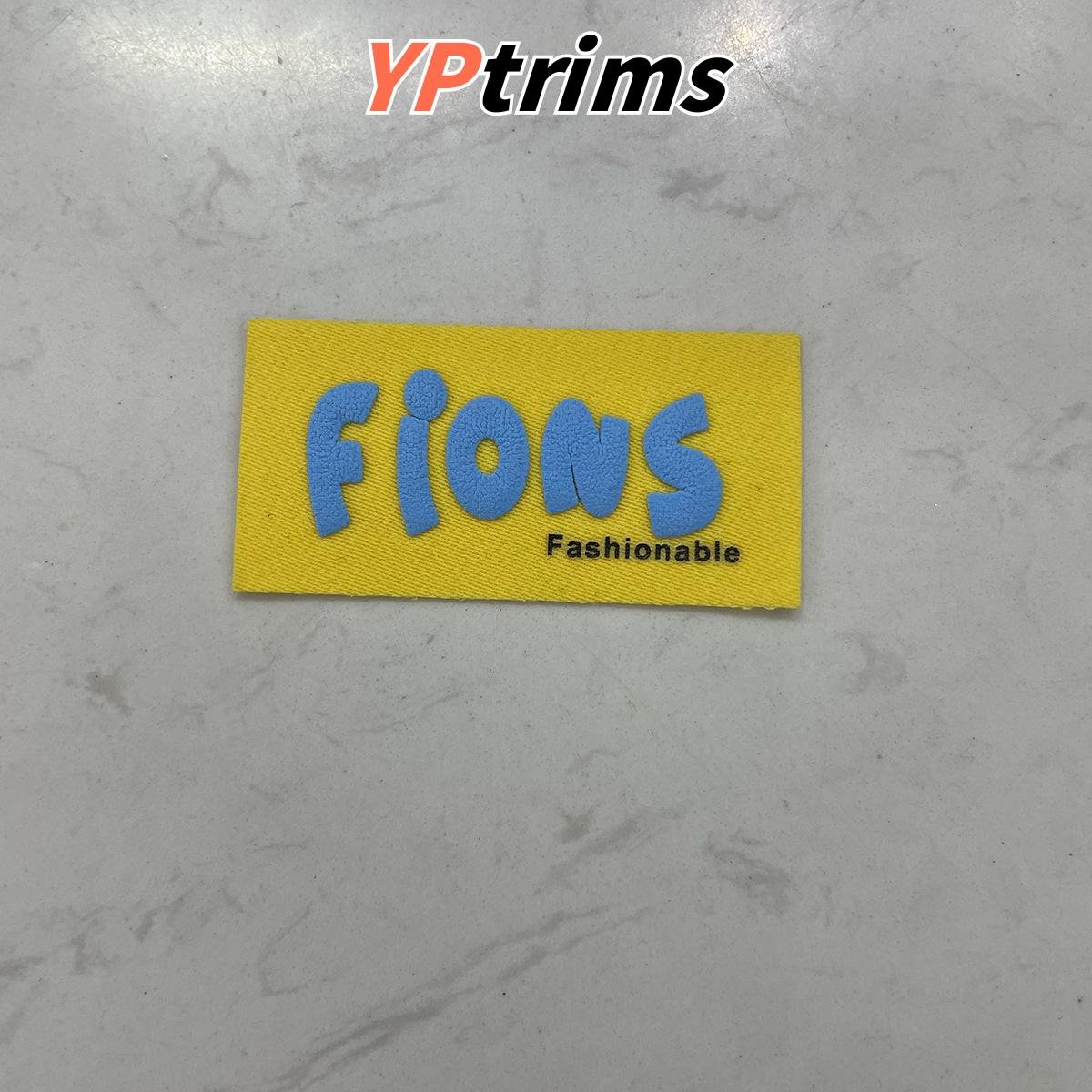 custom puff embroidery patch – 3d foam sew-on badge for streetwear & fashion clothing factory