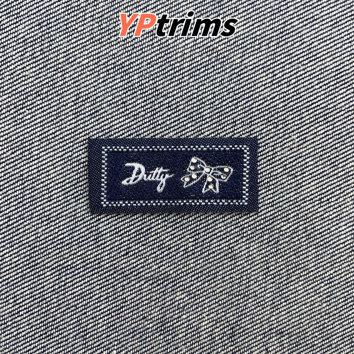 custom rectangle bow fabric patch with rhinestones – kids shoes & backpack label factory custom rectangle bow fabric patch with rhinestones – kids shoes & backpack label factory