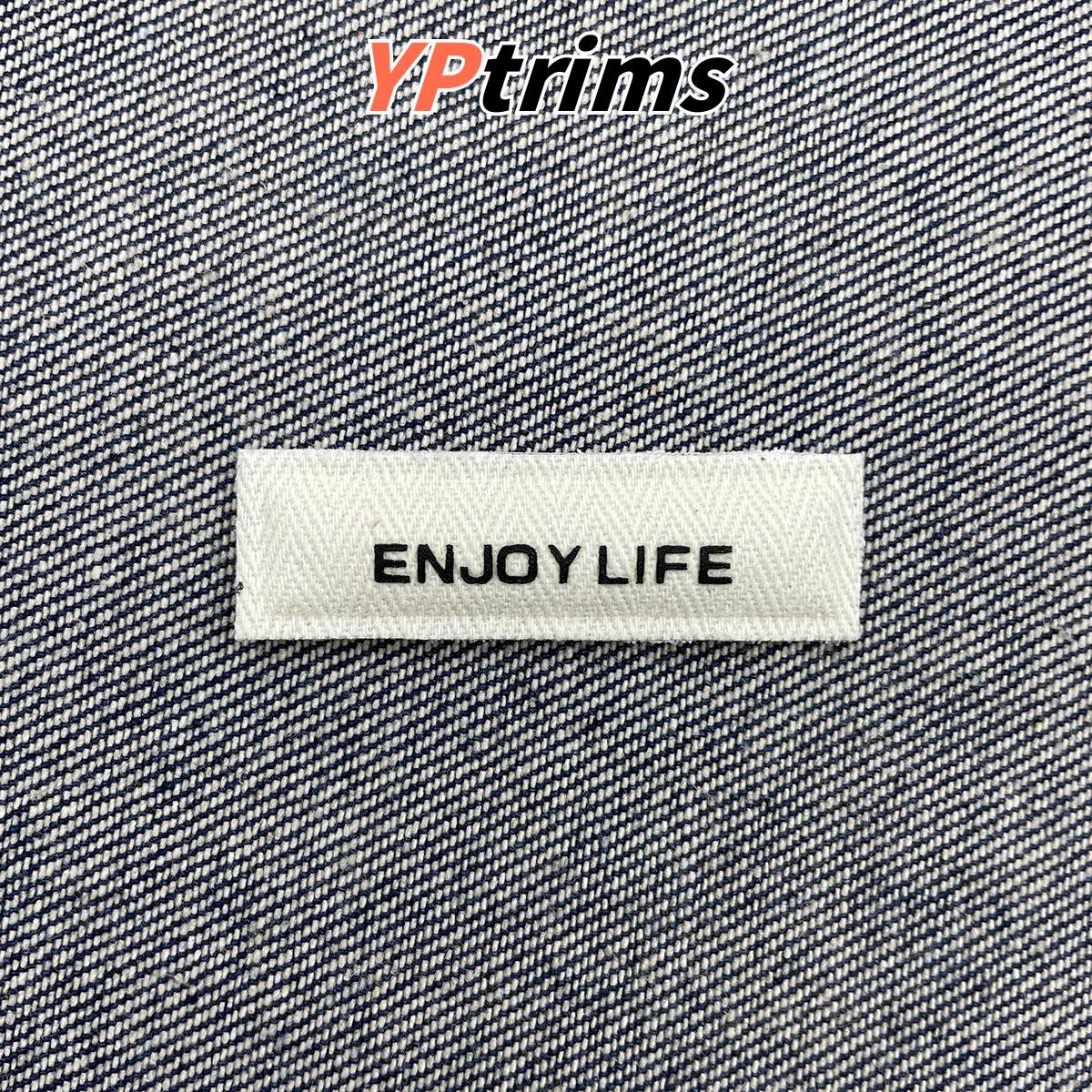 custom black and white square puffy raised label for backpacks, menswear & pet apparel | garment accessories factory