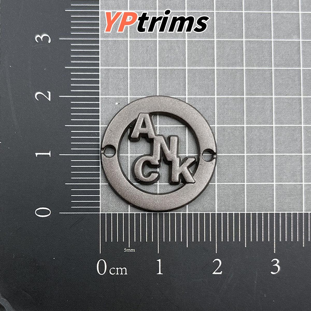 custom circular ring five-metal hand-sewn iron badge for trendy pet packs and garments - style accessory factory