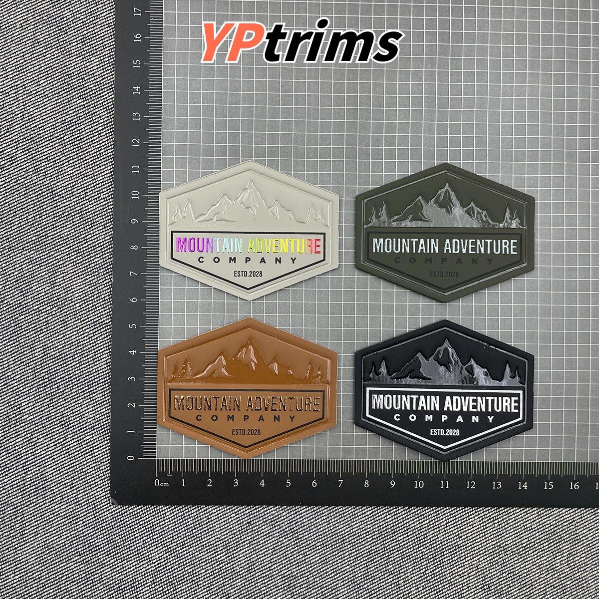 wholesale sparkling silver laser english diamond faux leather badge for trendy puffer men's apparel