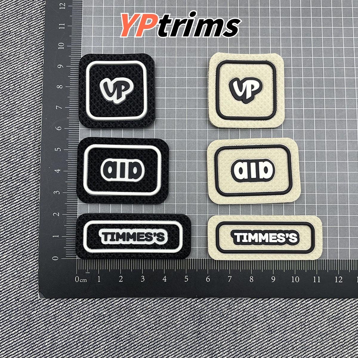 custom 3d silicone text pattern combo badge for kids' shoes, pet apparel, and trendy clothing - trim factory