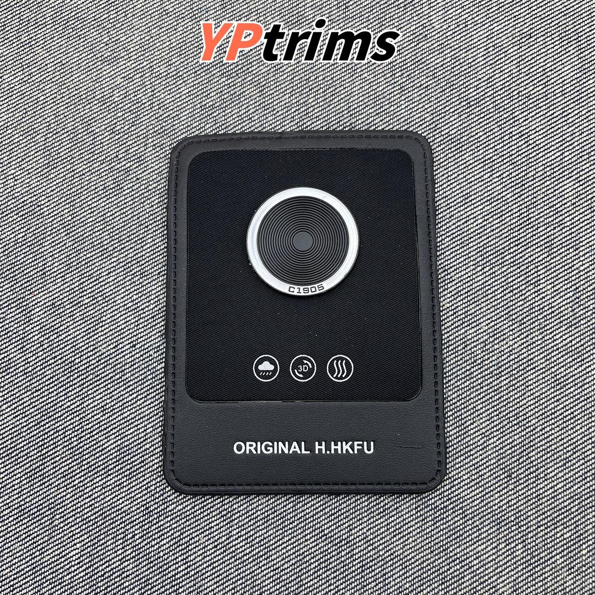 wholesale oversized leather badge for trendy puffer outerwear and male bag accents