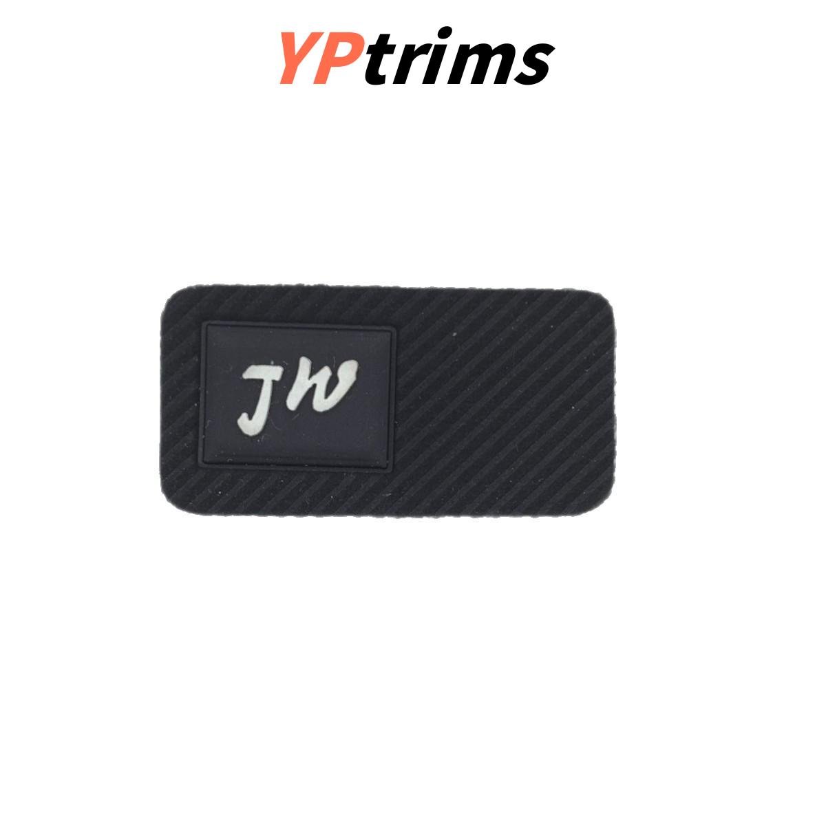 custom embossed twill pressed decorative leather letter label for trendy men's clothing and pants
