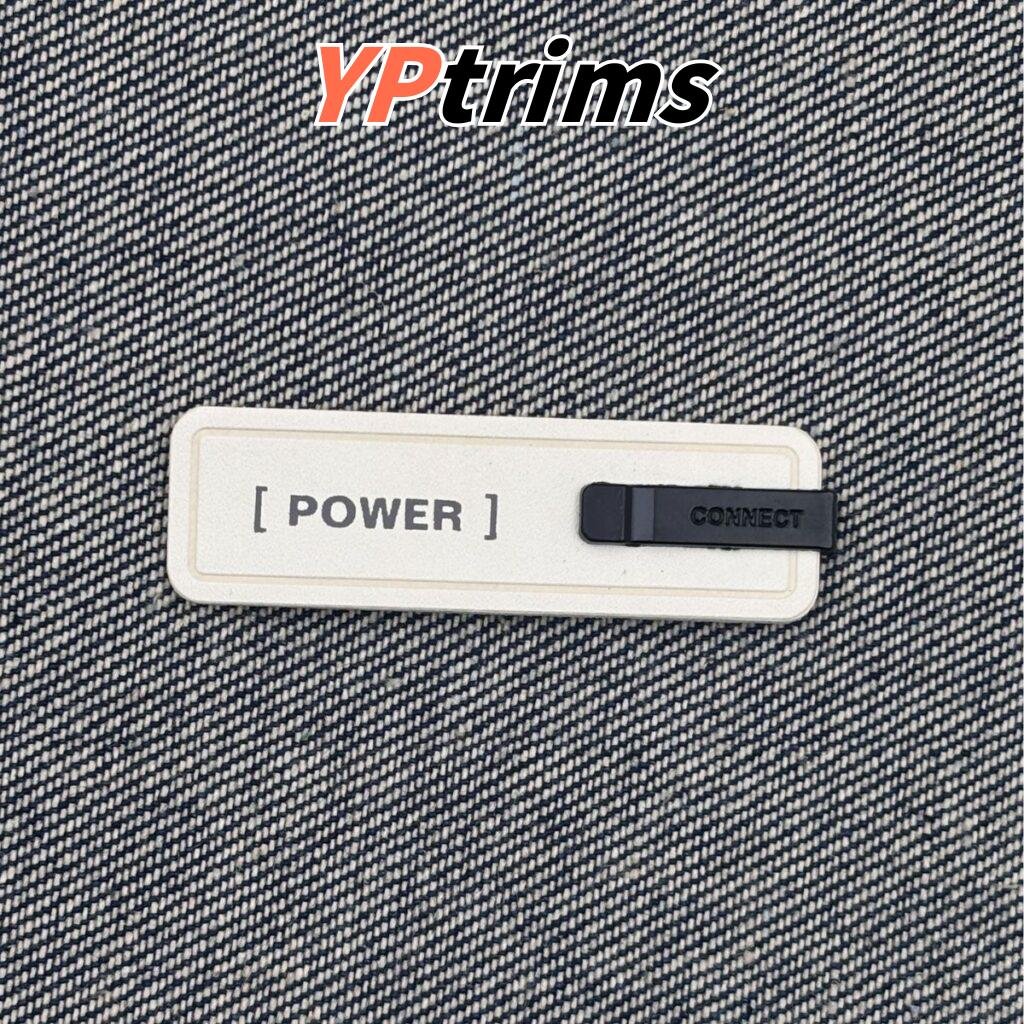 custom long strip metal leather sewn label for trendy men's hats shoes and clothing decor