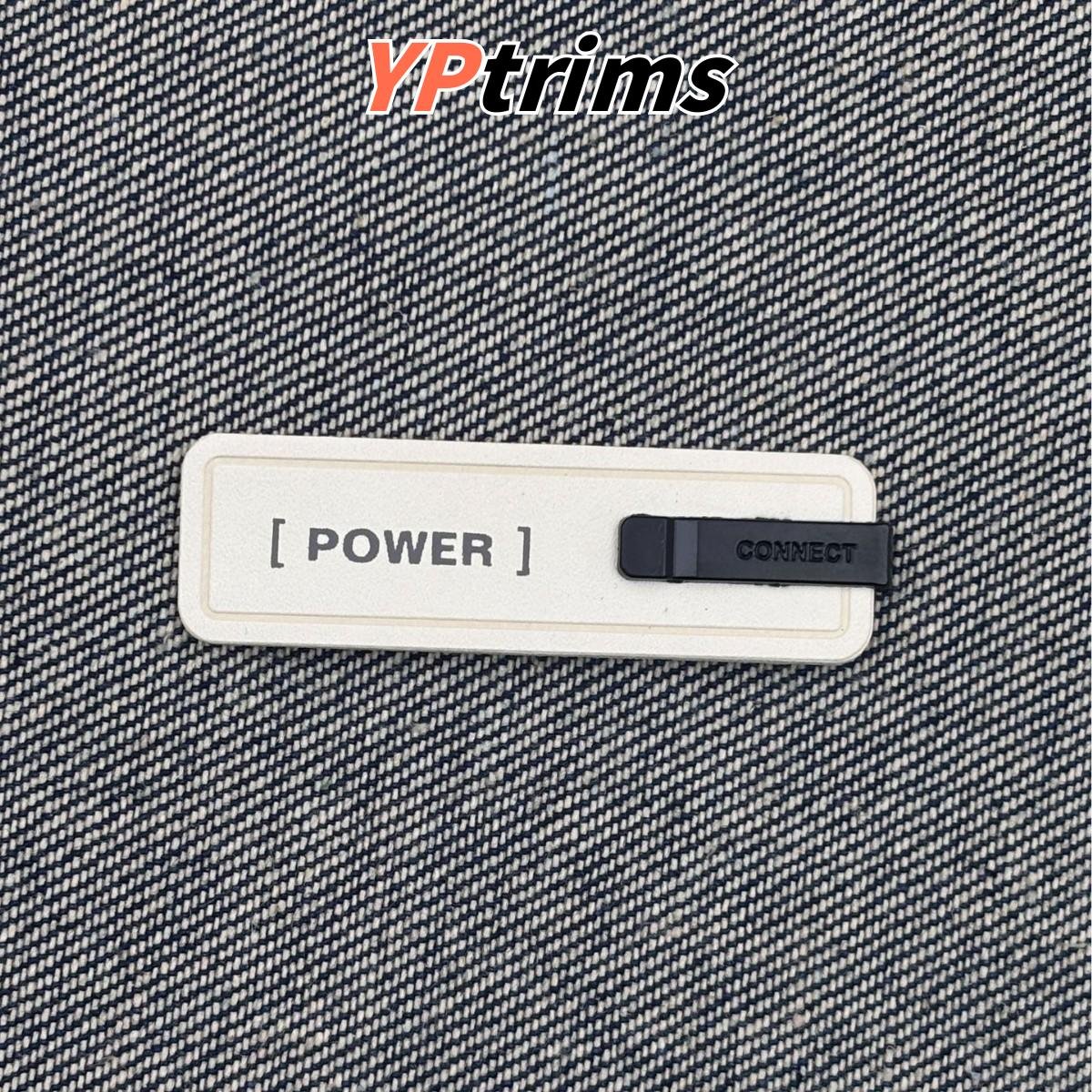 custom long strip metal leather sewn label for trendy men's hats shoes and clothing decor