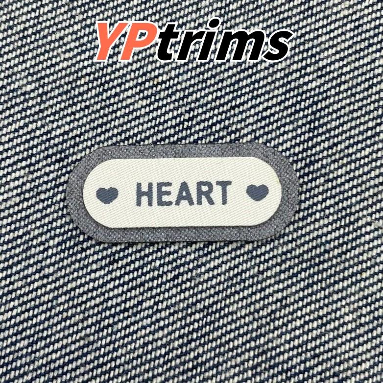 custom oval heart english 