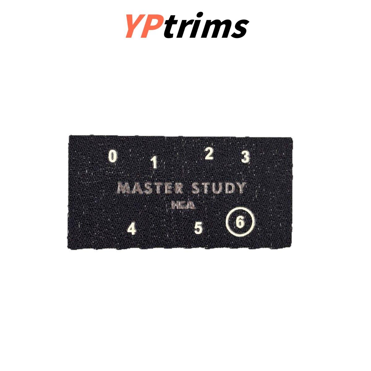 custom sewn distressed hole printed patch label for trendy clothes and shoes