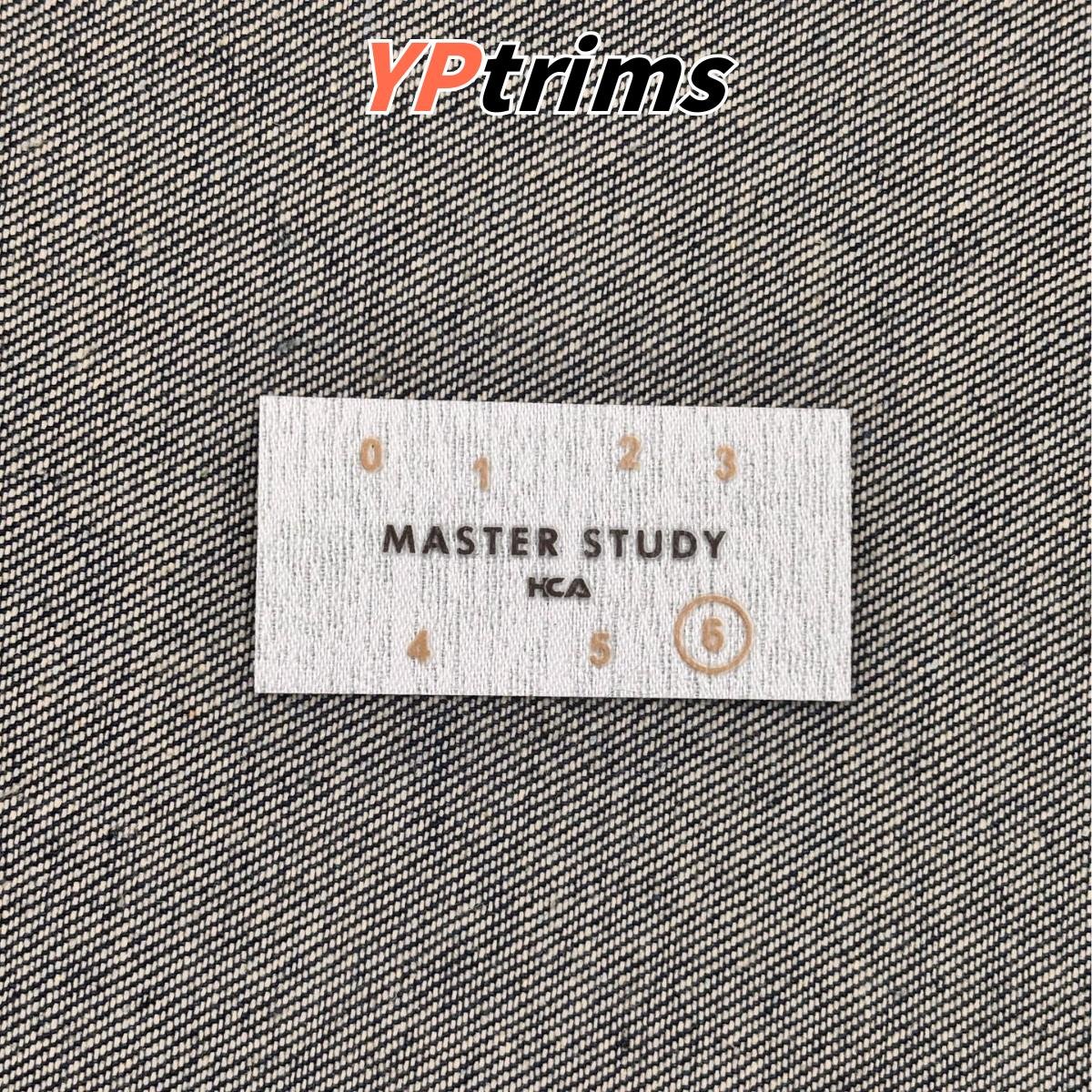 custom sewn distressed hole printed patch label for trendy clothes and shoes